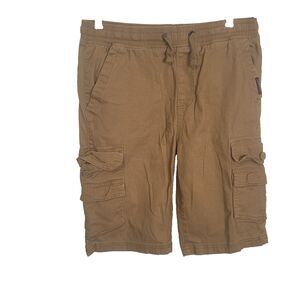 Akademiks Small Cargo shorts elastic waist drawstring pockets straight